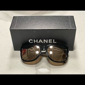 Authentic Chanel 24 Karat Gold Mirrored Sunglasses